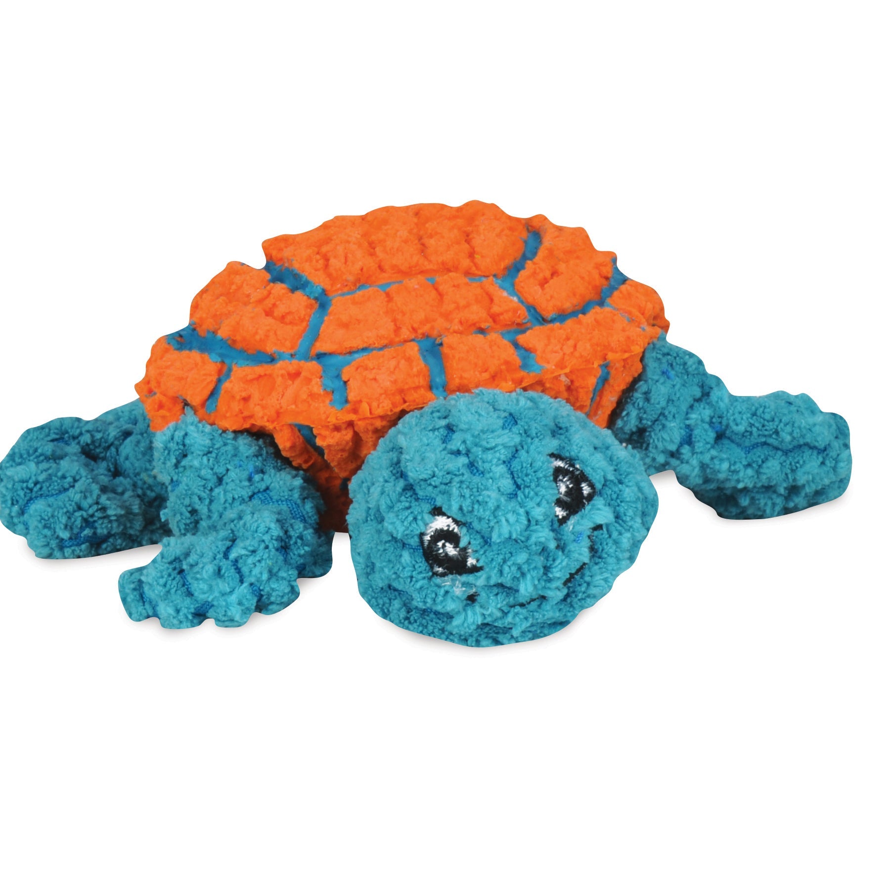 Huggle-Fusion® Dude Turtle Plüsch- & Latex-Hundespielzeug
