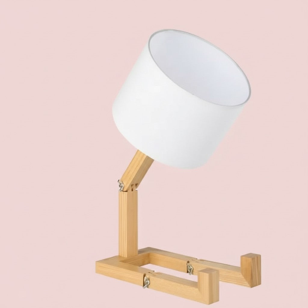 Kreative, formverändernde Holzlampe – faltbare moderne Schreibtischlampe für Schlafzimmer, Arbeitszimmer & Wohnzimmer