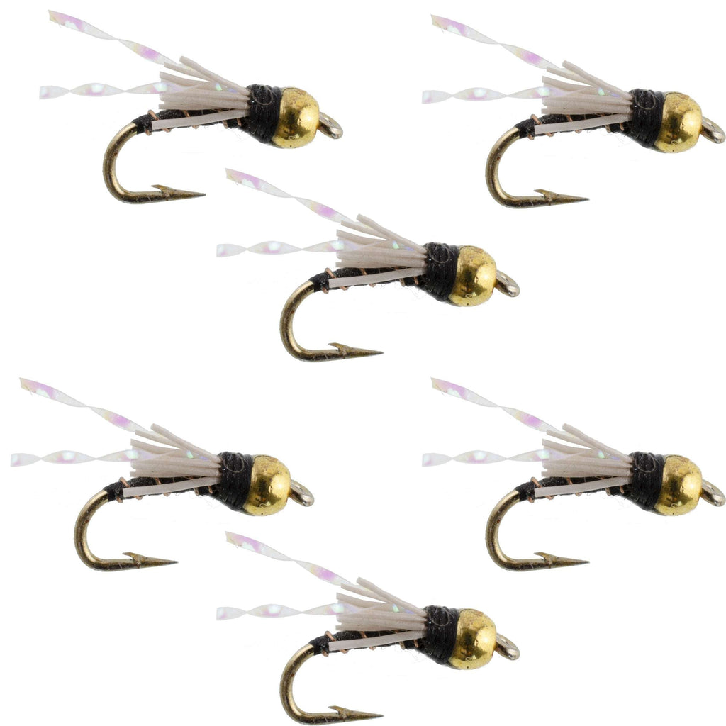 Beadhead Black 3 Dollar Dip Serendipity Nymph - 6 Flies Size 18