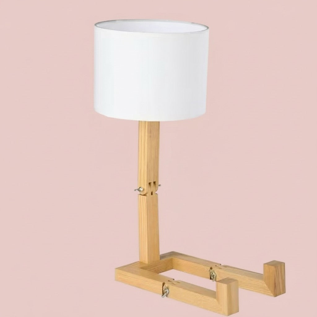 Kreative, formverändernde Holzlampe – faltbare moderne Schreibtischlampe für Schlafzimmer, Arbeitszimmer & Wohnzimmer