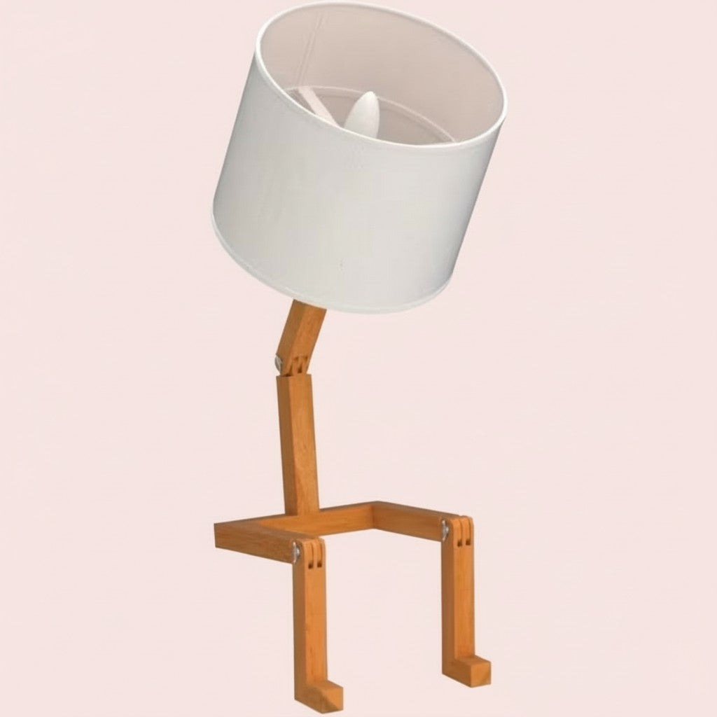 Kreative, formverändernde Holzlampe – faltbare moderne Schreibtischlampe für Schlafzimmer, Arbeitszimmer & Wohnzimmer