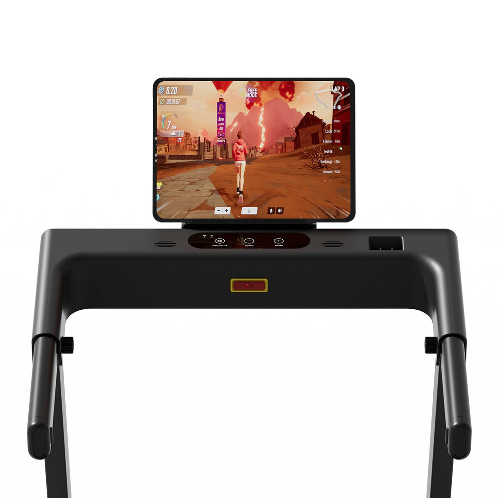 DeerRun Völlig Neues 2026 A1 Pro Move+ Intelligentes klappbares Laufband mit 6 % Steigung & NFC | 159 kg, 16 km/h, Schwarz