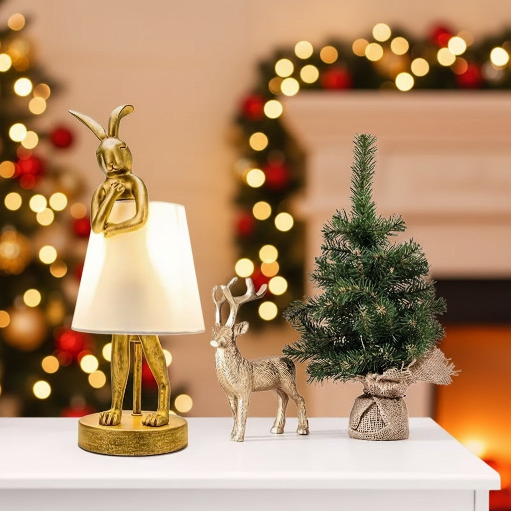 Moderne Hasen-Tischlampe mit einstellbarem Licht