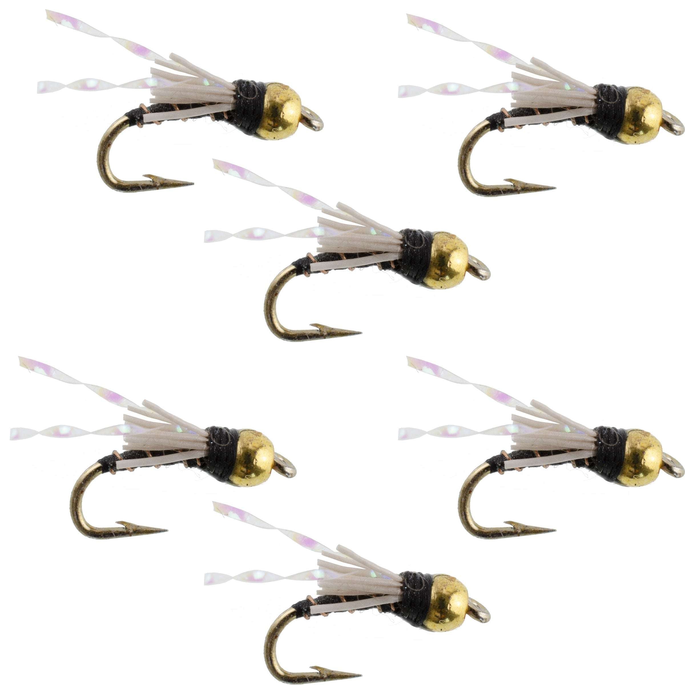 Beadhead Black 3 Dollar Dip Serendipity Nymph - 6 Flies Size 16