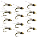 Beadhead Olive 3 Dollar Dip Serendipity Nymphe – 1 Dutzend Fliegen Größe 16