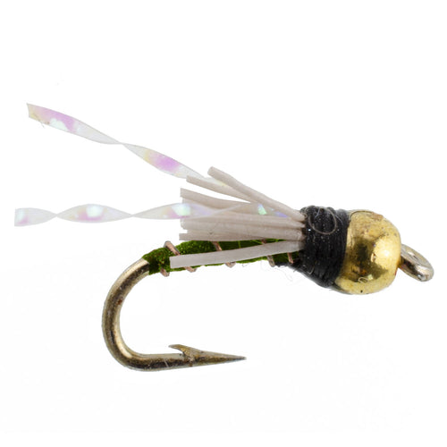 3er-Pack Beadhead Olive 3 Dollar Dip Serendipity Nymphe – Größe 18
