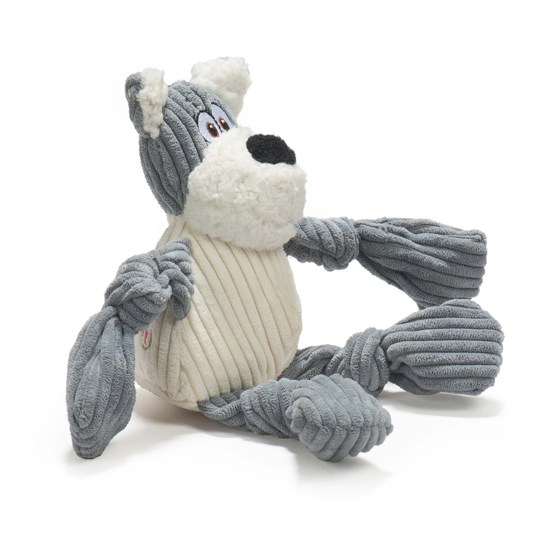 Roscoe HuggleMutt™ Knottie® Plüsch Hundespielzeug, Klein