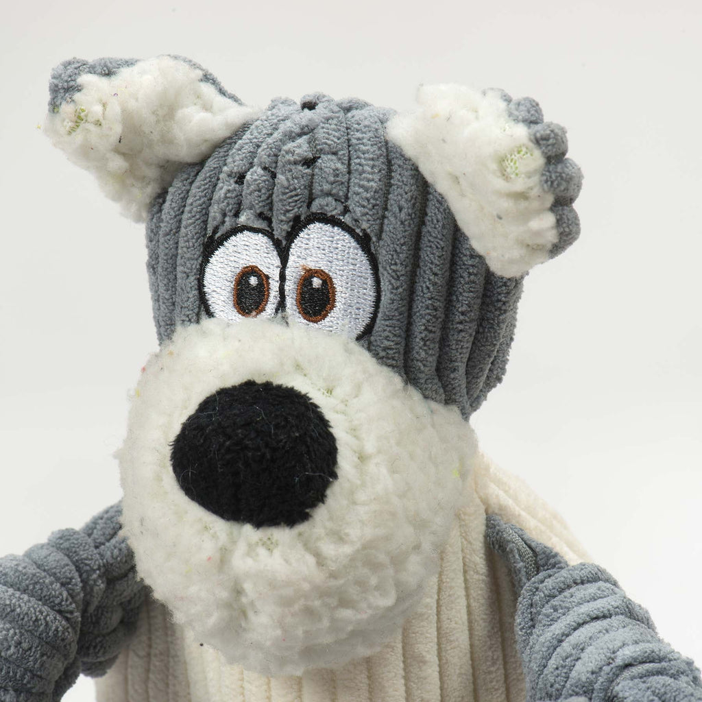 Roscoe HuggleMutt™ Knottie® Plüsch Hundespielzeug, Klein