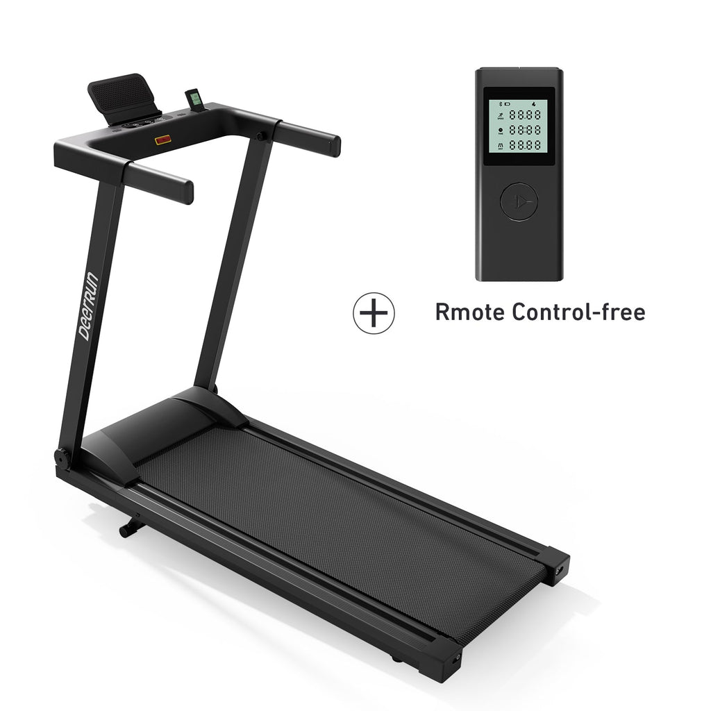 DeerRun Völlig Neues 2026 A1 Pro Move+ Intelligentes klappbares Laufband mit 6 % Steigung & NFC | 159 kg, 16 km/h, Schwarz