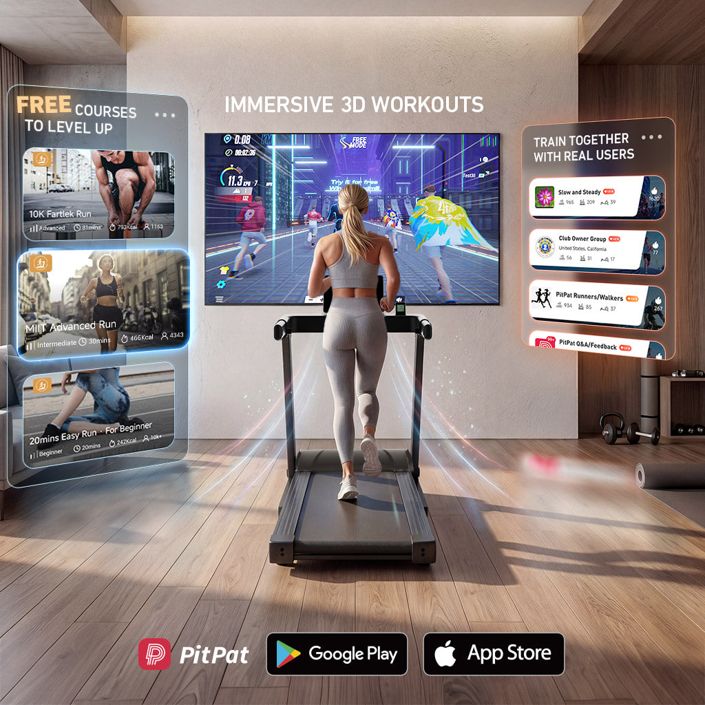DeerRun Völlig Neues 2026 A1 Pro Move+ Intelligentes klappbares Laufband mit 6 % Steigung & NFC | 159 kg, 16 km/h, Schwarz