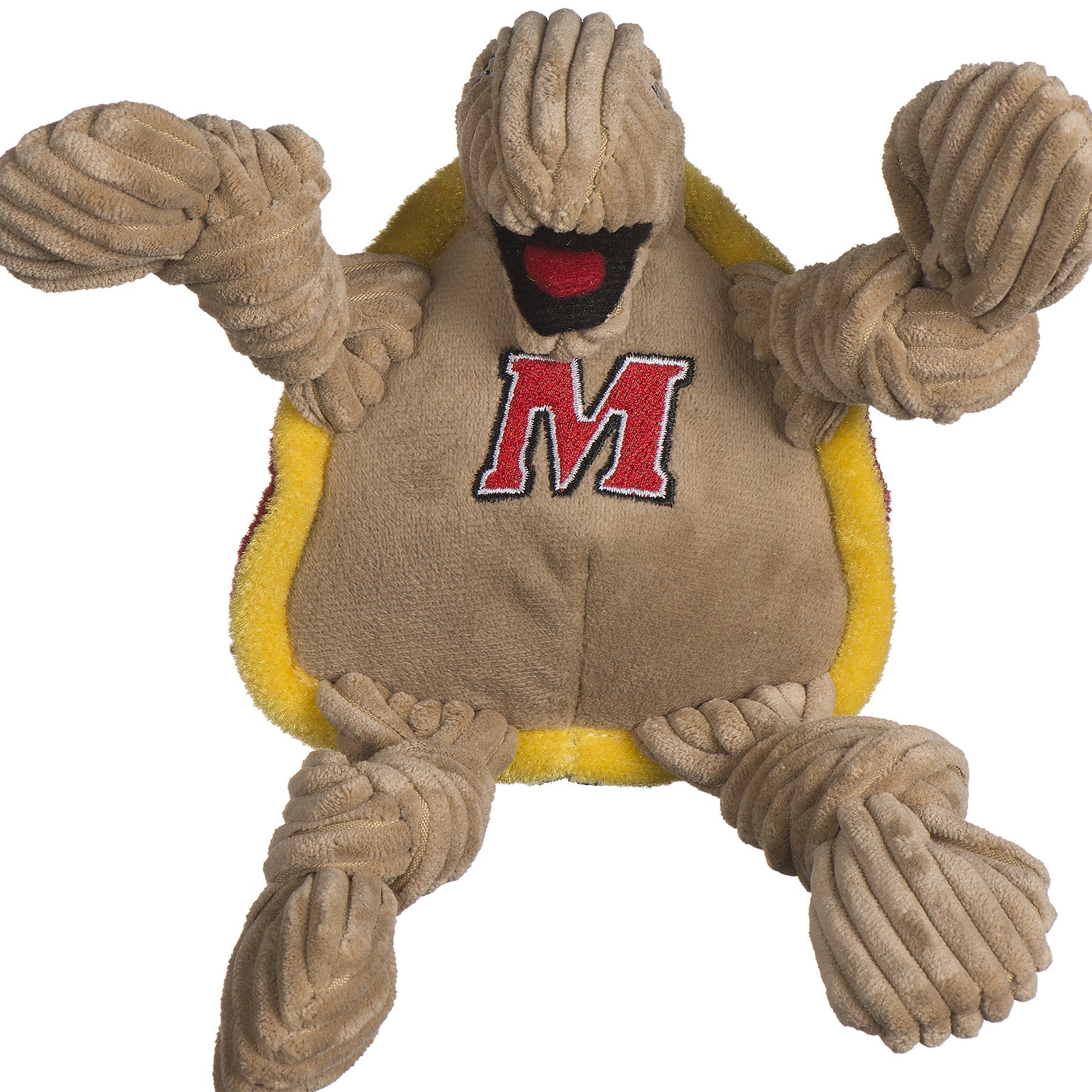 NCAA University of Maryland - Testudo the Terrapin Knottie® Plüsch-Hundespielzeug