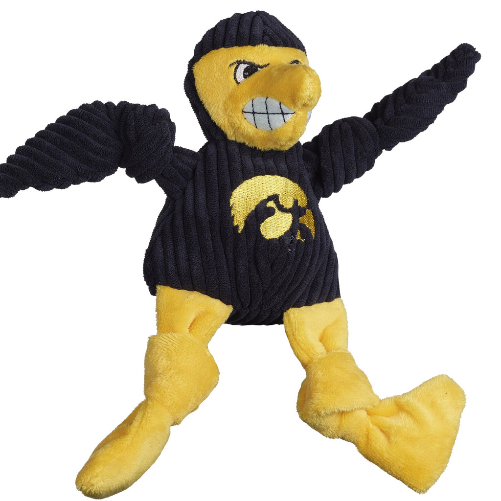 NCAA University of Iowa – Herky the Hawk Knottie® Plüsch-Hundespielzeug