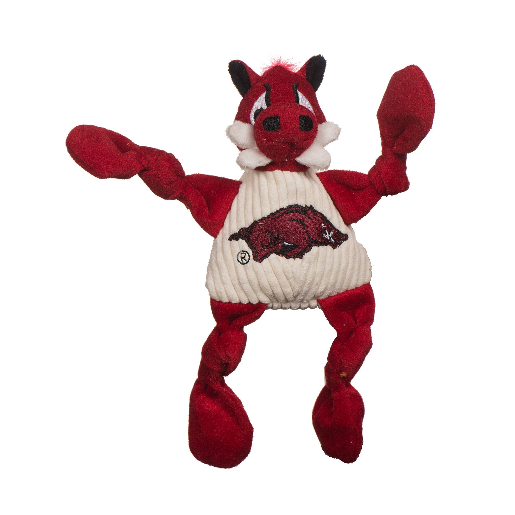 NCAA University of Arkansas, Tusk the Razorback Knottie® Plüsch-Hundespielzeug