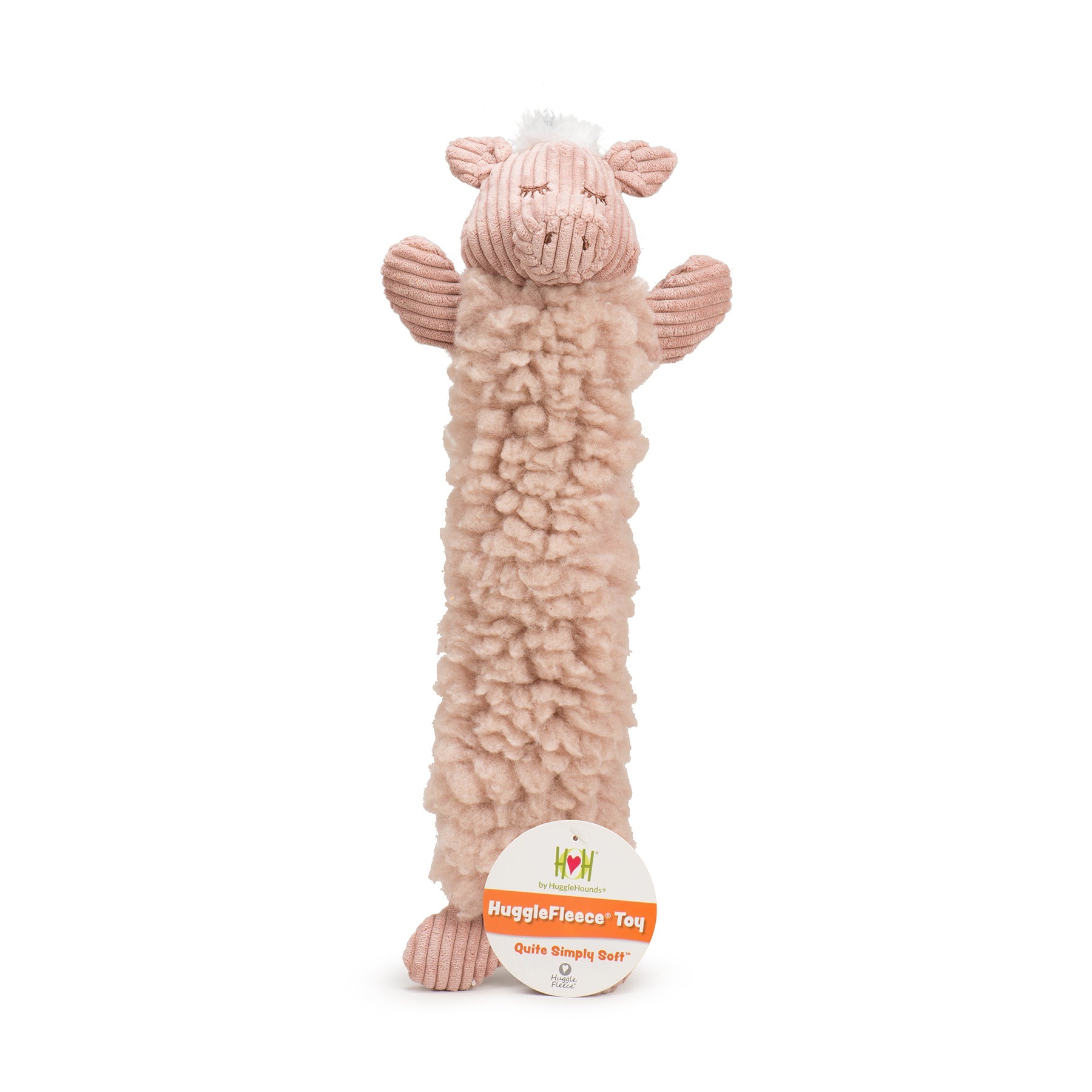 Penelope Pig Fluffer Lang & Hübsch™ Robustes Plüschspielzeug für Hunde
