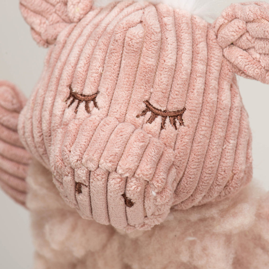 Penelope Pig Fluffer Lang & Hübsch™ Robustes Plüschspielzeug für Hunde