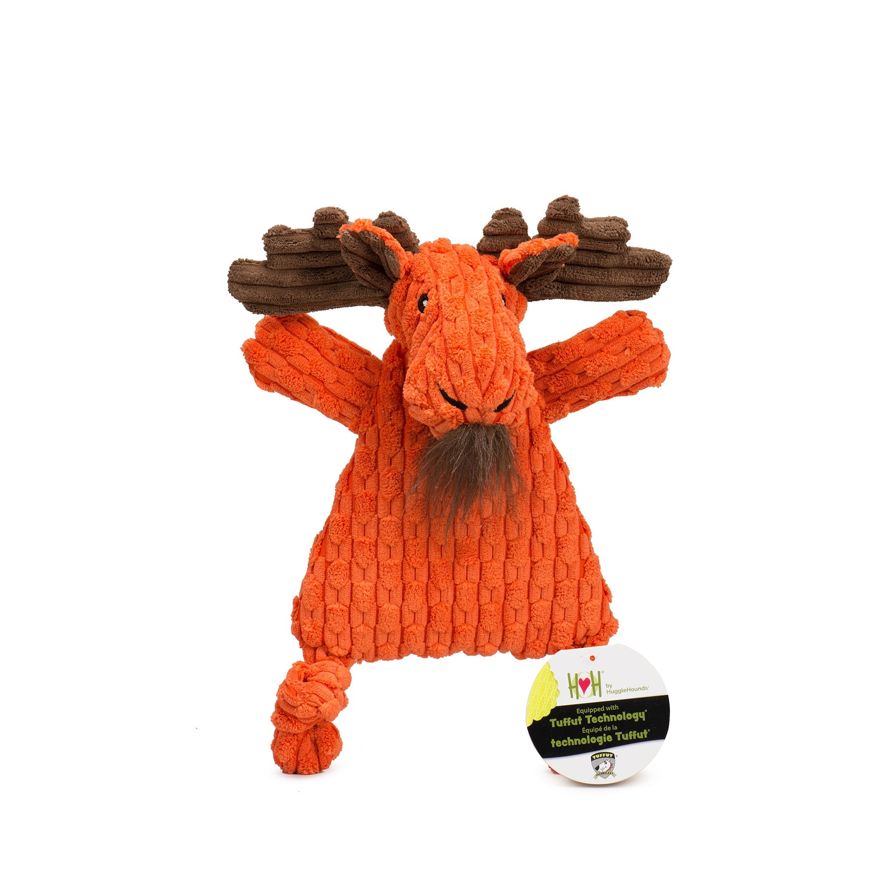 Morris Elch HuggleFlatties™ Robustes Plüschhundespielzeug