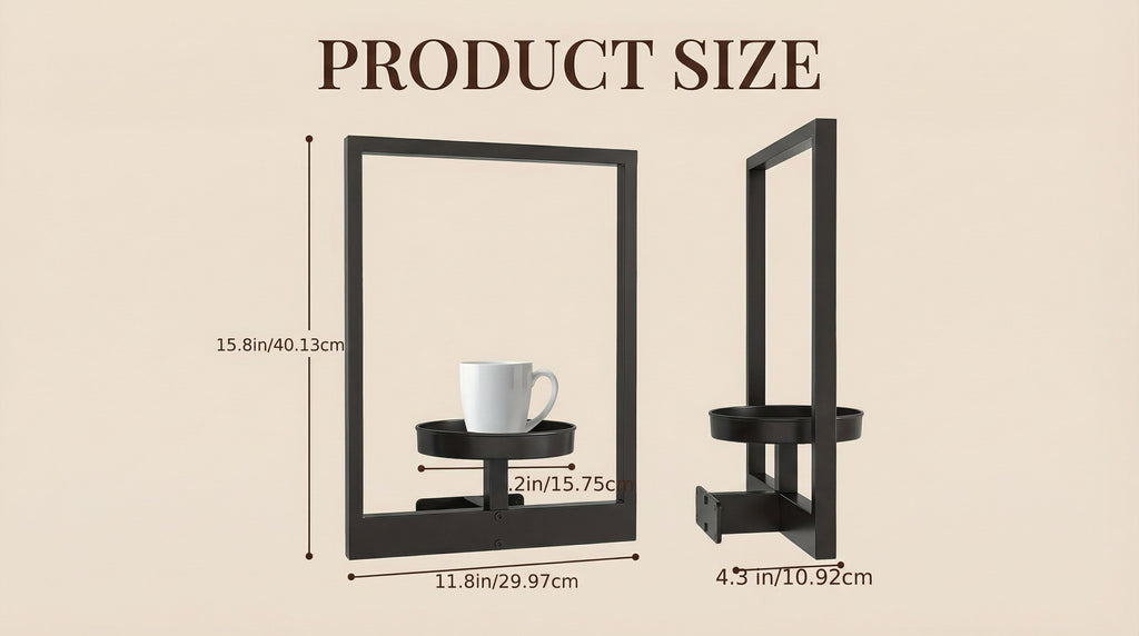 Metall-Wandrahmen-Set mit Regal, Halterung im Fensterstil für kleine Töpfe und Heimdekoration