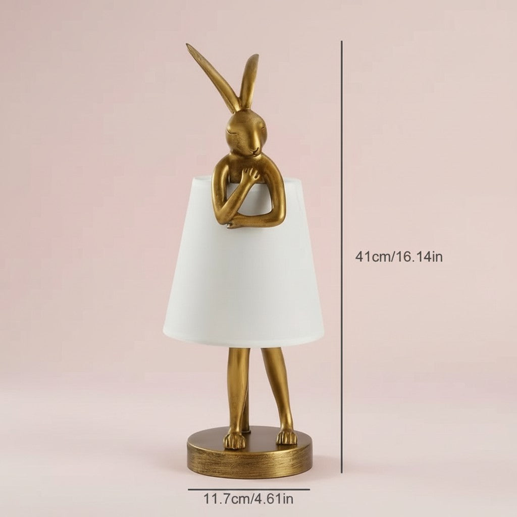 Moderne Hasen-Tischlampe mit einstellbarem Licht