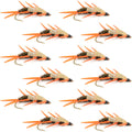 Double Bead Peacock Stonefly Nymph with Amber Biot Legs Fly Fishing Flies - 1 Dozen Flies Hook Size 8