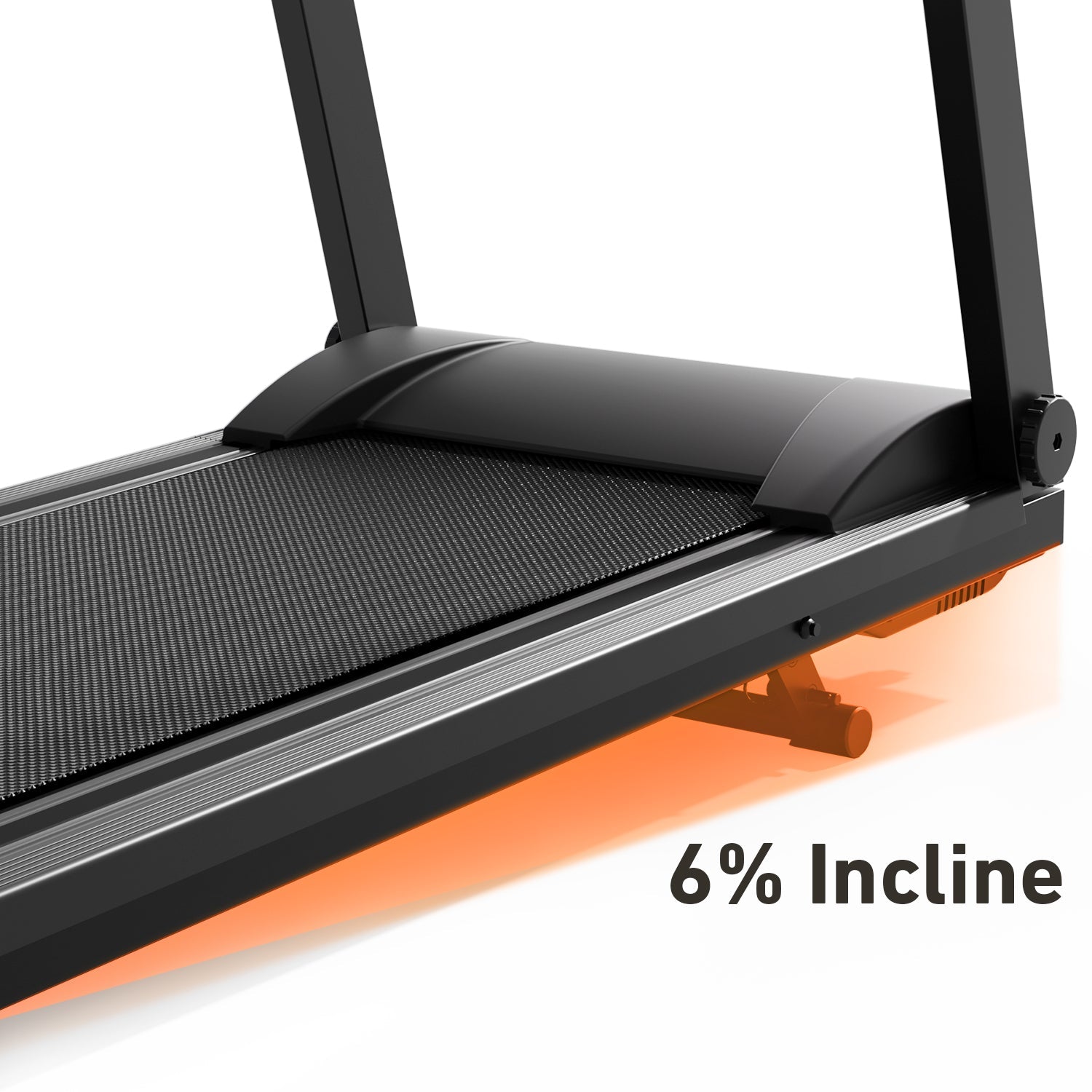 DeerRun Völlig Neues 2026 A1 Pro Move+ Intelligentes klappbares Laufband mit 6 % Steigung & NFC | 159 kg, 16 km/h, Schwarz