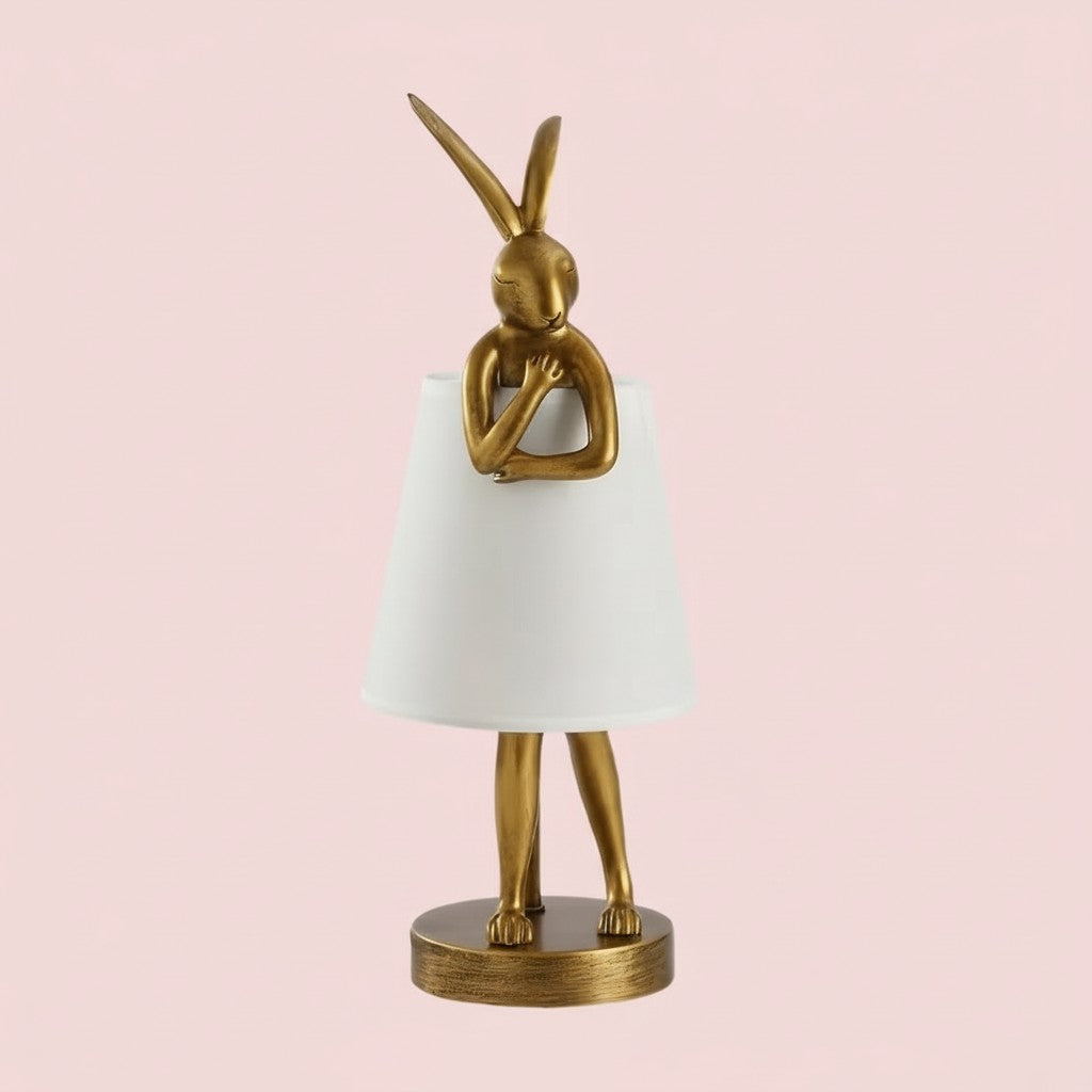 Moderne Hasen-Tischlampe mit einstellbarem Licht