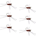 Barbless Pat's Rubber Legs Tungsten Bead Jig Brown Euro Nymph 6 Flies #6