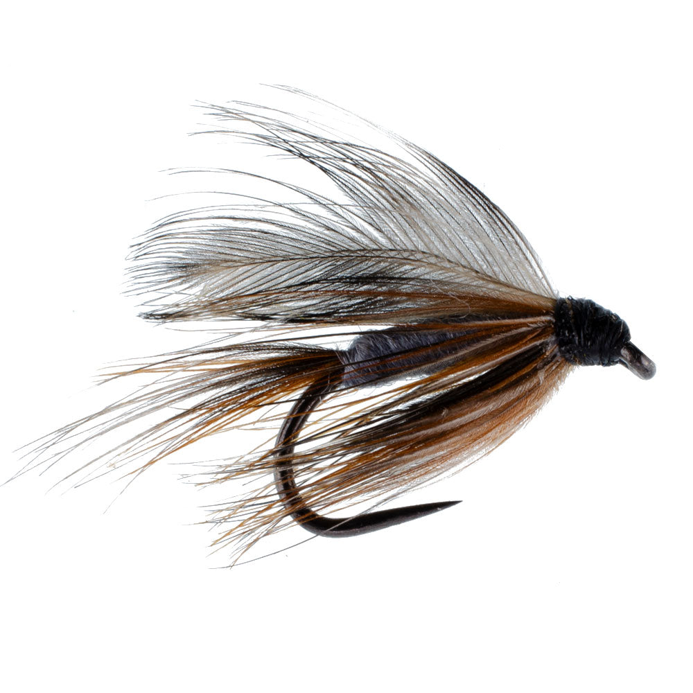 3er-Pack widerhakenlose Adams Classic Nassfliegen zum Fliegenfischen – Hakengröße 14