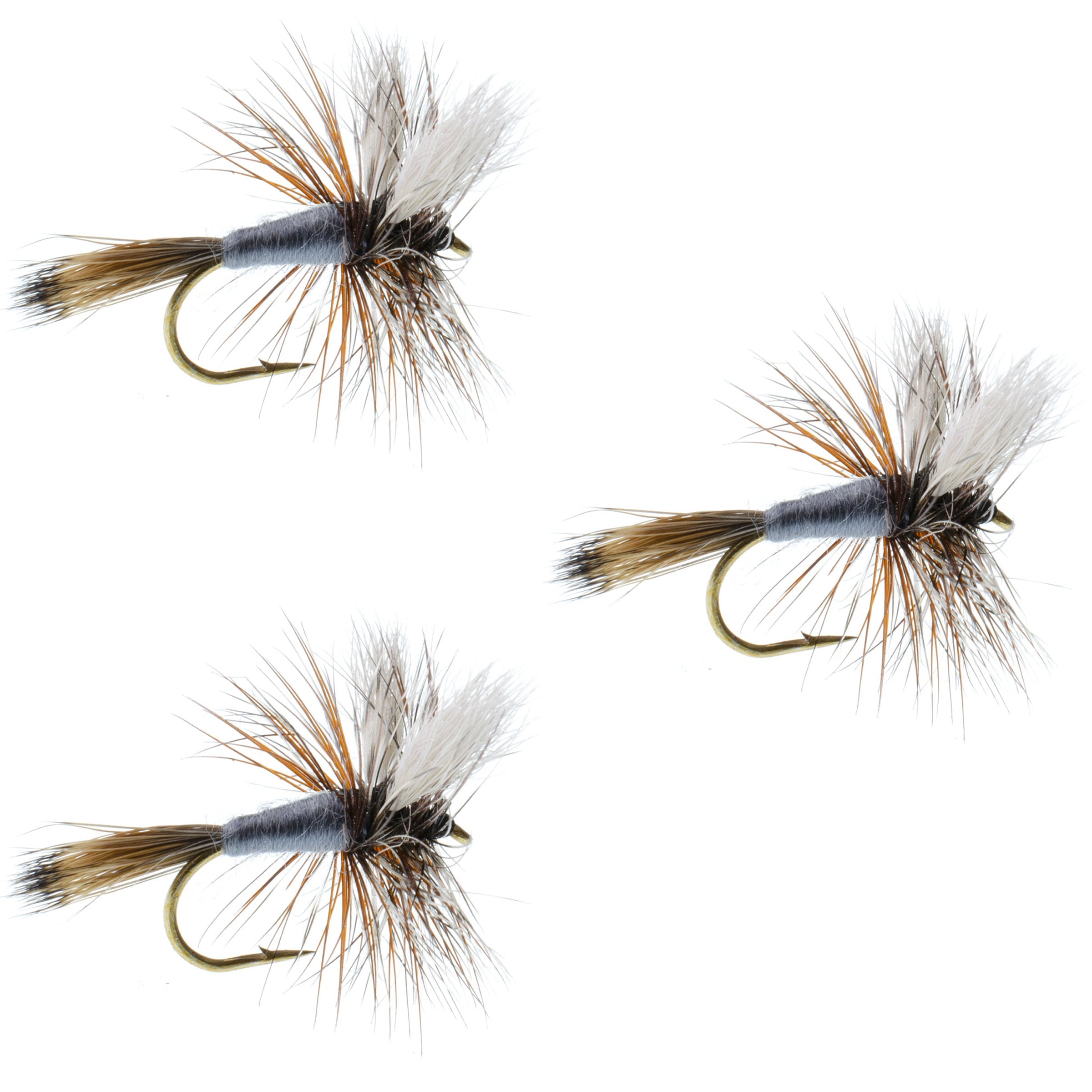 3er-Pack Adams Wulff Classic Trockenfliege – Hakengröße 8