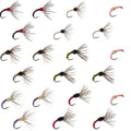 Kebari Sortiment - 21 Tenkara Fliegen - 7 Muster - Größen 10, 12, 14, 16