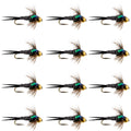 Bead Head Zebra Copper John Nymphen Fliegen – 1 Dutzend Fliegen Hakengröße 12