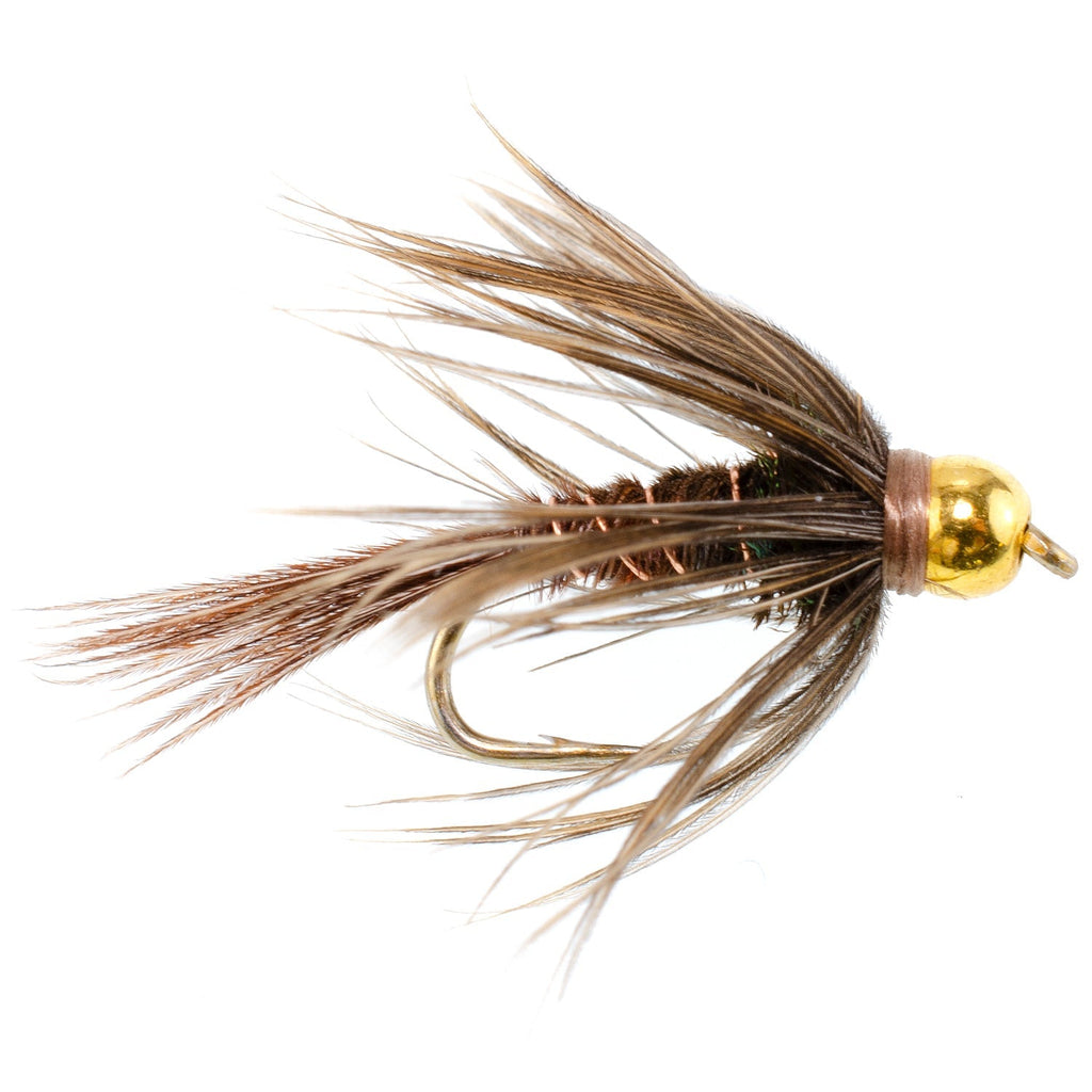 Soft Hackle Bead Head Pheasant Tail Nymphen Fliegen - 6 Fliegen Hakengröße 14