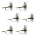 Barbless Blue Winged Olive BWO Trout Dry Fly Fishing Flies - 6 Flies Size 18