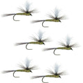 Widerhakenlose Parachute Blue Winged Olive BWO Trockenfliege – 6 Fliegen Größe 18