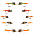 Basics Collection - Bead Copper John Assortment - 10 Flies Sizes 14-18