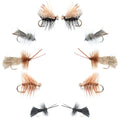 Basics Collection - Caddis Dry Fly Assortment - 10 Flies - Sizes 12-18