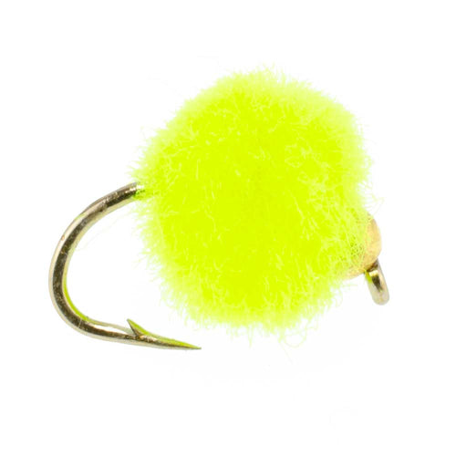 3er-Pack Bead Head Hot Chartreuse Egg Fliegen – Hakengröße 16