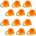 Bead Head Hot Orange Egg Fliegen – 1 Dutzend Fliegen Hakengröße 16