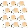 Oregon Cheese Bead Head Egg Fliegen zum Angeln – 1 Dutzend Fliegen Hakengröße 16