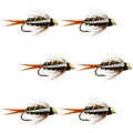 Bead Head Prince Nymph Fliegen zum Fliegenfischen – 6er-Set, Hakengröße 10