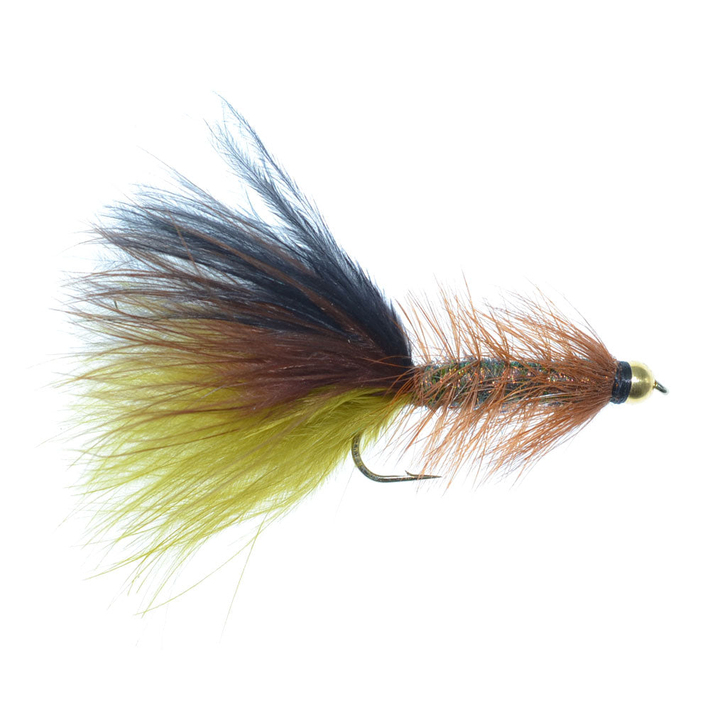 Bead Head Crystal Woolly Bugger Streamer Set -  12 Flies - Hook Size 8