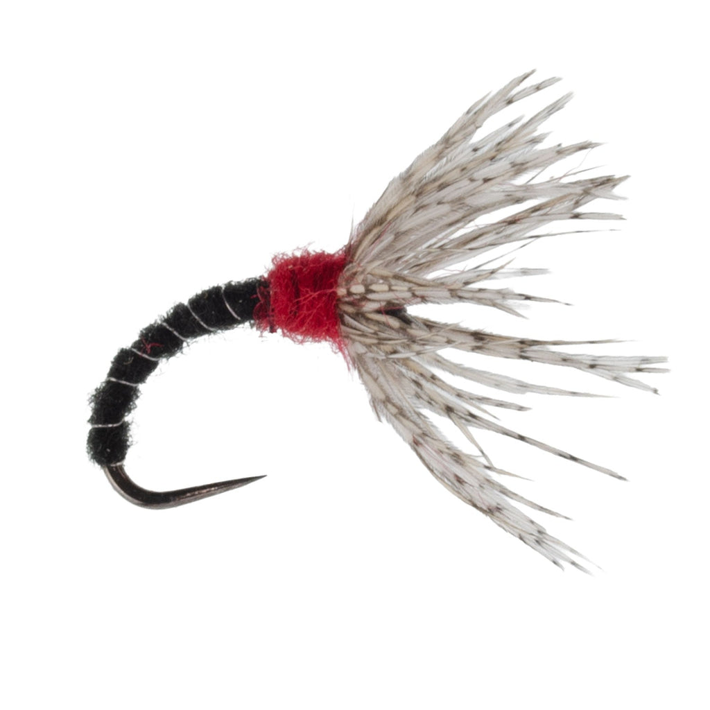 3er-Pack schwarze Zebra Sakasa Kebari - Tenkara-Fliegen - Größe 12