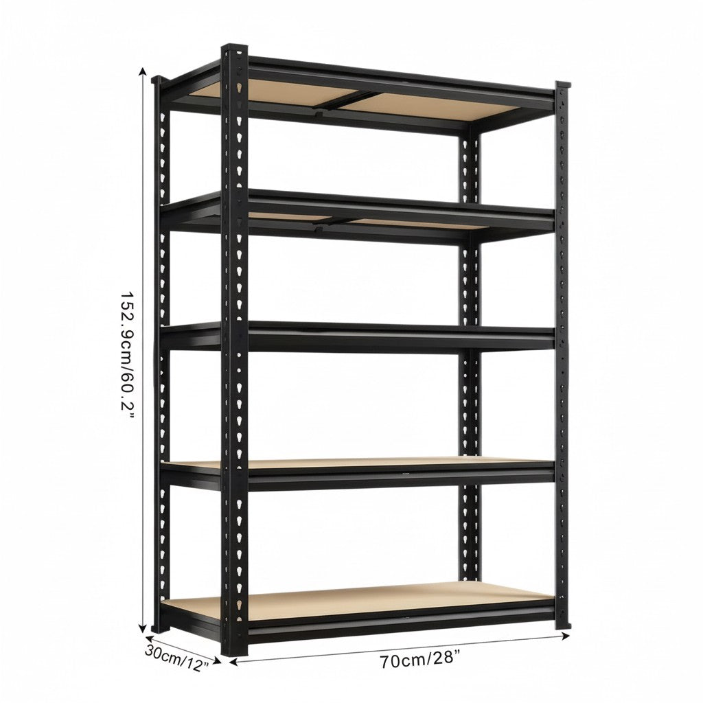 Hochbelastbares Metall Garagenregal 900 kg 4/5/6-stöckiges Stahlregal 152 cm/183 cm/213 cm