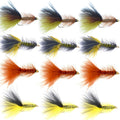Beschwerte Crystal Woolly Bugger Streamer Set – 12 Fliegen – Hakengröße 4