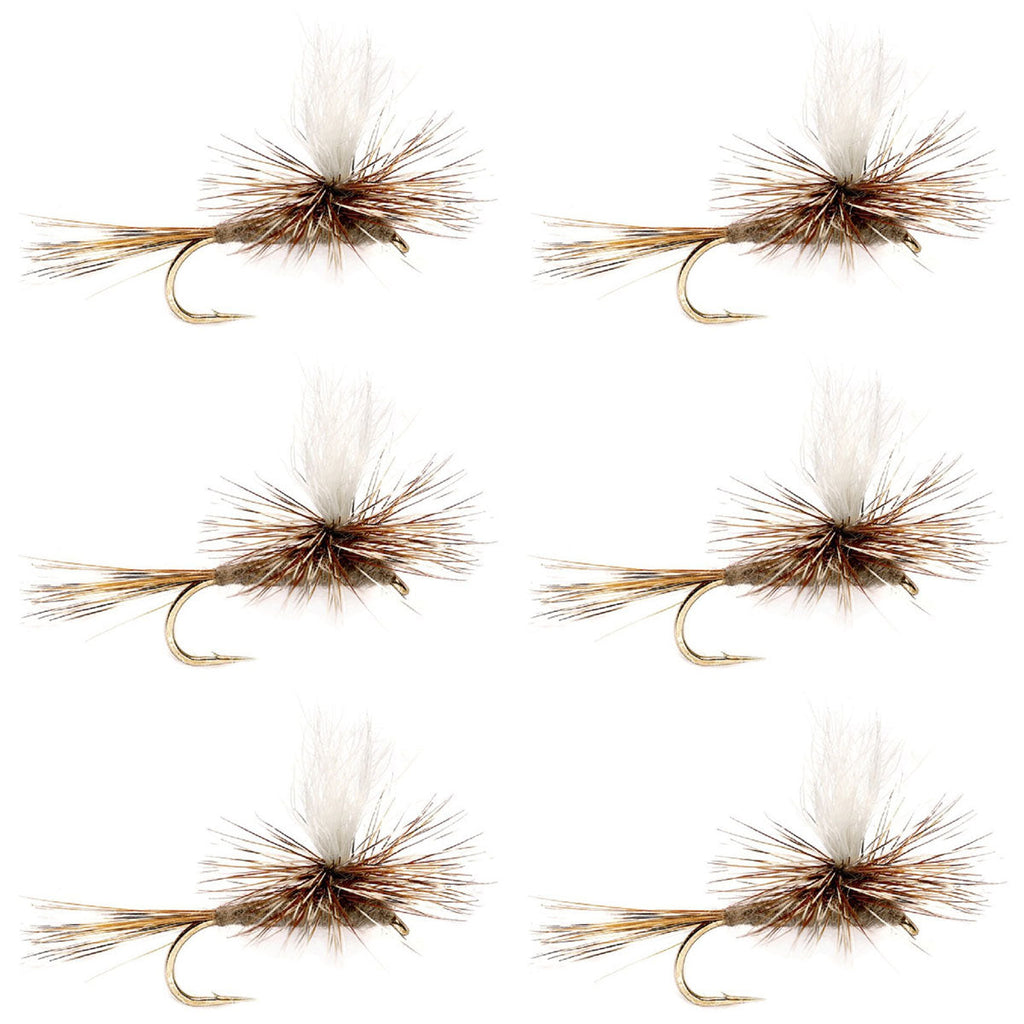 Adams Parachute Classic Dry Fly - 6 Flies Hook Size 18