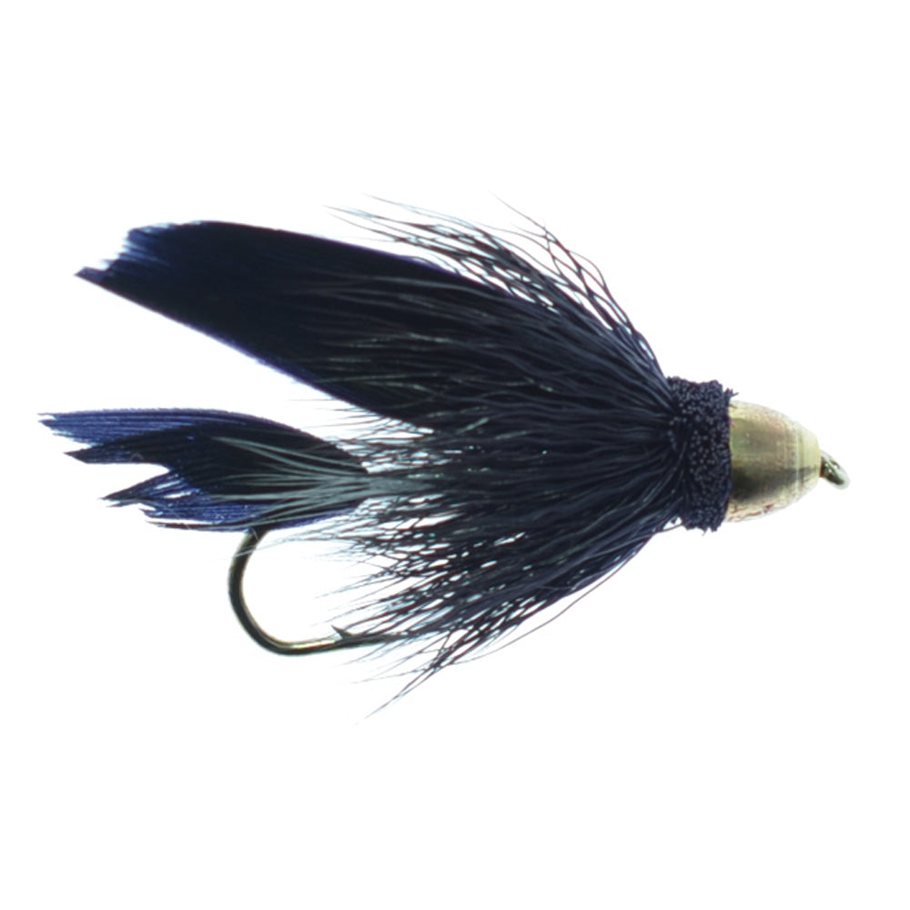 Cone Head Black Muddler Minnow Streamer Fliege – 4 Fliegen Größe 6