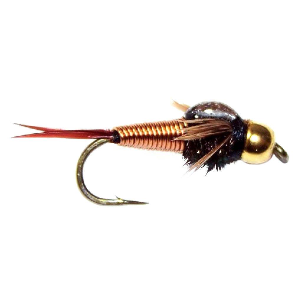 Basics Collection - Bead Copper John Assortment - 10 Flies Sizes 14-18