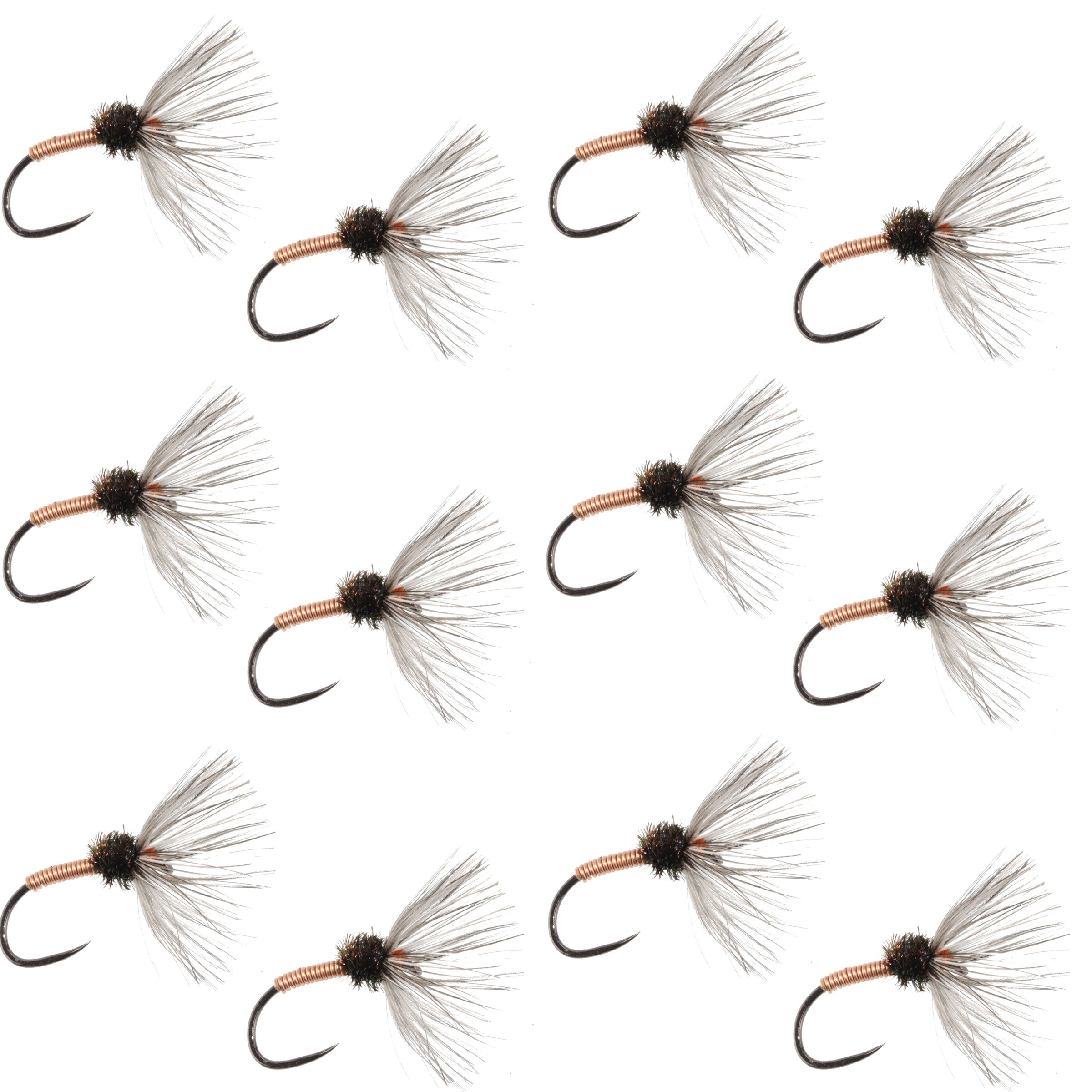 Kupfer Sakasa Kebari – 12 Tenkara-Fliegen – Größe 12