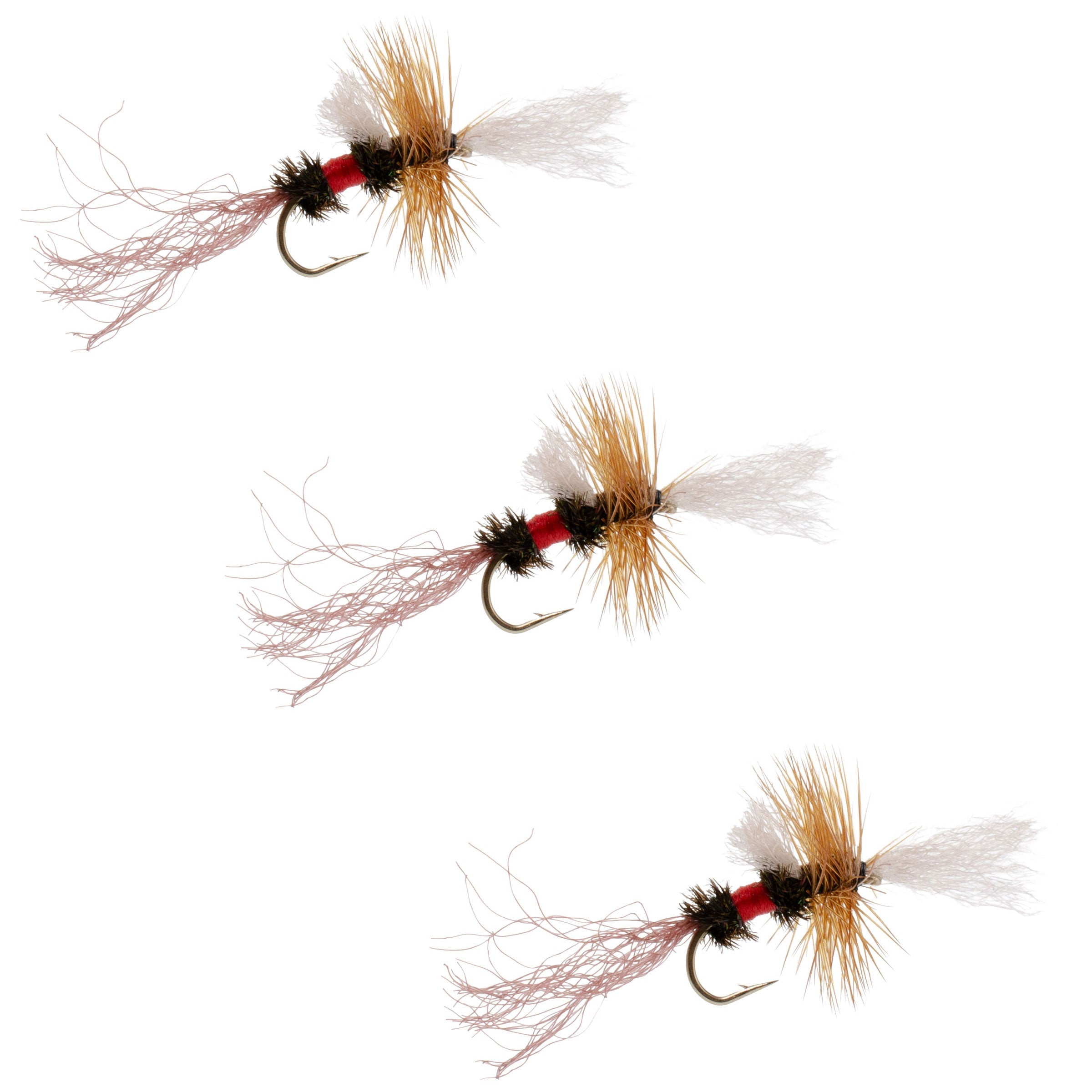 3er-Pack Royal Wulff Cripple Mayfly – Caddis Emerger Hakengröße 20