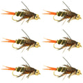 Double Bead Twenty Incher Nymph Fly Fishing Flies - 6 Flies Hook Size 14