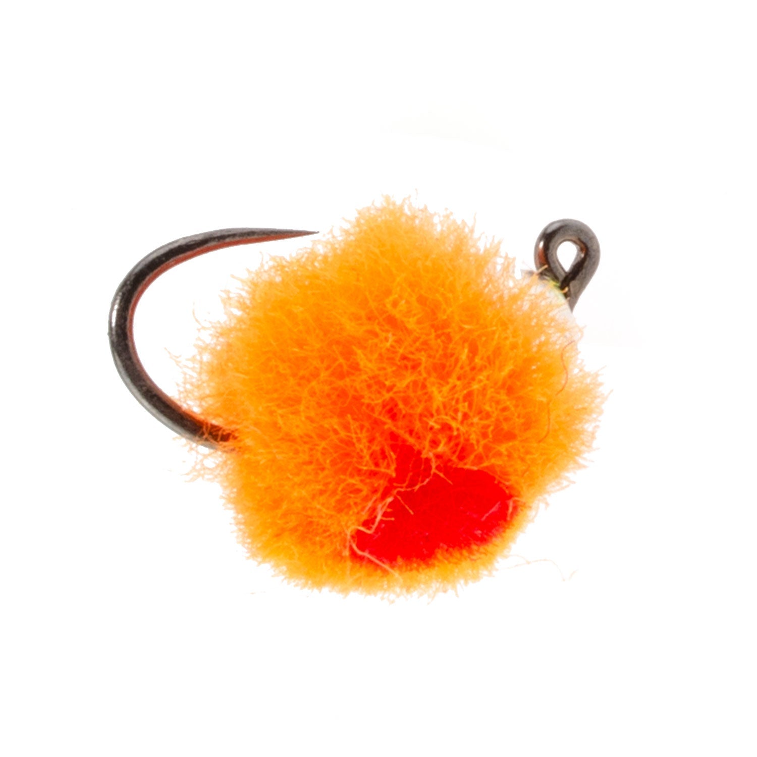 3er-Pack Tungsten-Bead Tactical Euro Hot Orange Jig Egg Widerhakenlose Tschechische Nymphenfliege – Größe 14